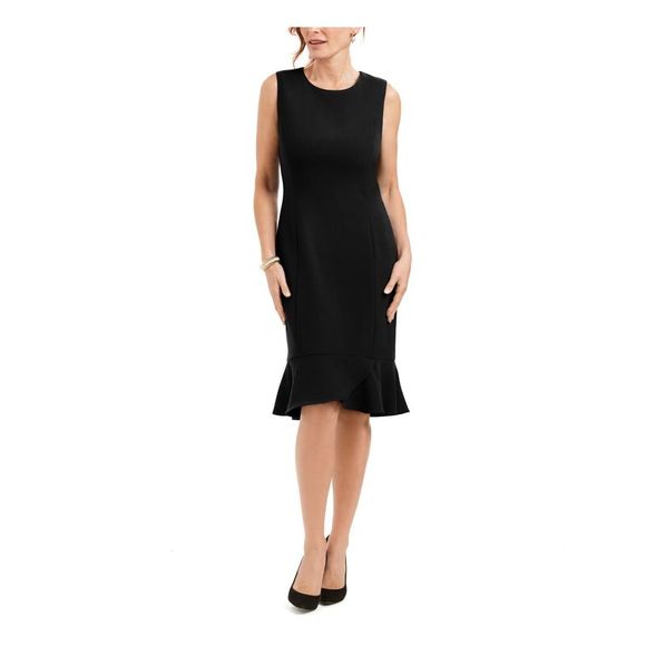 Kasper Dresses Kasper Womens Black Sleeveless Above The Knee Wear